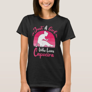 Camiseta Vintage Capoeira Danza Un Chica Que Ama Capo