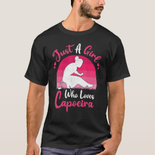 Camiseta Vintage Capoeira Danza Un Chica Que Ama Capo