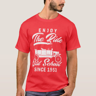 Camiseta Vintage car 1953 70th birthday present men gift gi