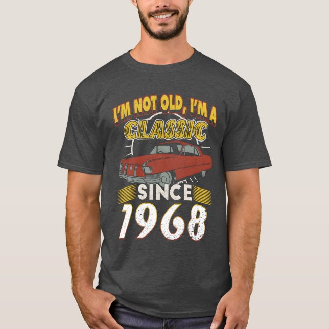 Camiseta Vintage car 1968 vintage birthday present vintage  (Anverso)