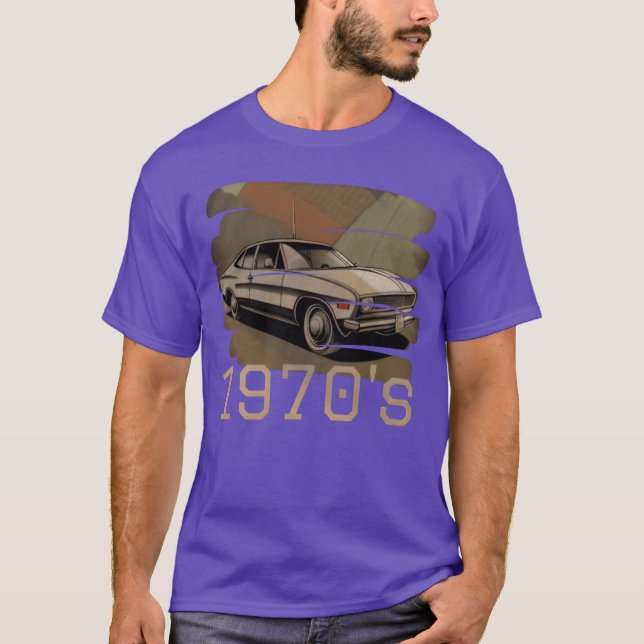 Camiseta vintage car 1970s vintage retro (Anverso)