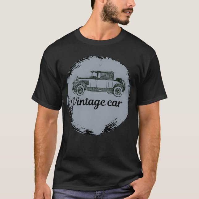 Camiseta Vintage car Lovers classic boy friends family (Anverso)