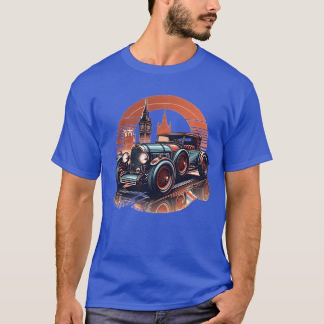 Camiseta vintage car retro (Anverso)