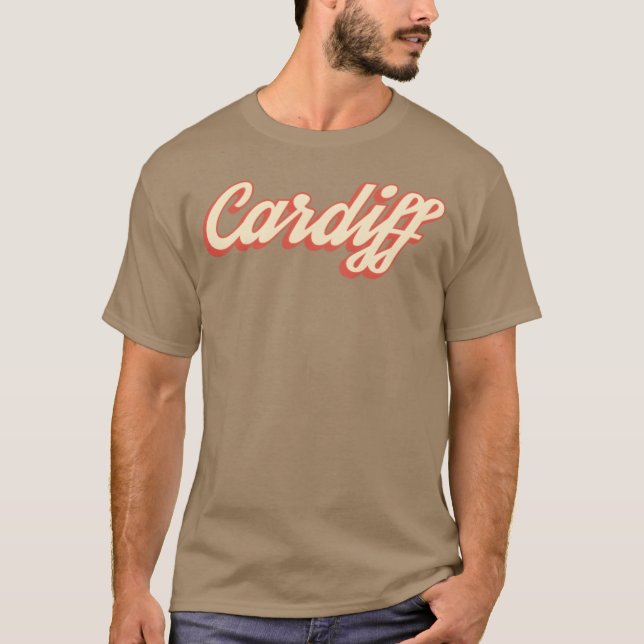 Camiseta Vintage Cardiff Wales funny (Anverso)
