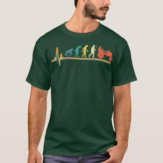 Camiseta Vintage cardiopatía tractor evolución retro vintag