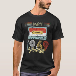 Camiseta Vintage casete cinta 50.o cumpleaños de mayo de