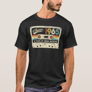 Camiseta Vintage Cassette 1965 57ª fiesta de cumpleaños