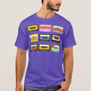 Camiseta Vintage Cassette Tapes Mixtapes Radio DJ de los añ
