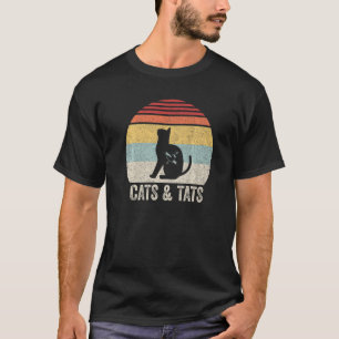 Camiseta Vintage Cats And Tats Cat Tattoo Cats & Tats