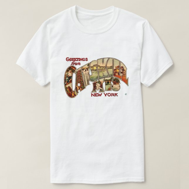 Camiseta Vintage Catskill Mtns (Diseño del anverso)