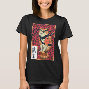 Camiseta Vintage Catzilla Anime de arte gato japonés