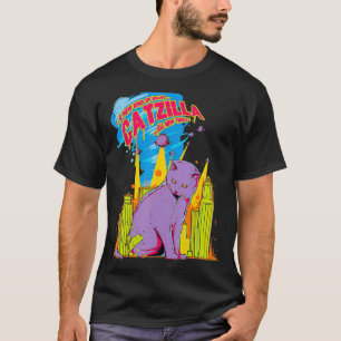 Camiseta Vintage Catzilla Cat Kitten Lover