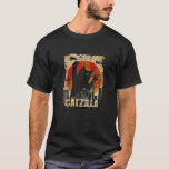 Camiseta Vintage Catzilla Funny Kitten Y Cat<br><div class="desc">Vintage Catzilla tee Funny Kitten y Cat</div>