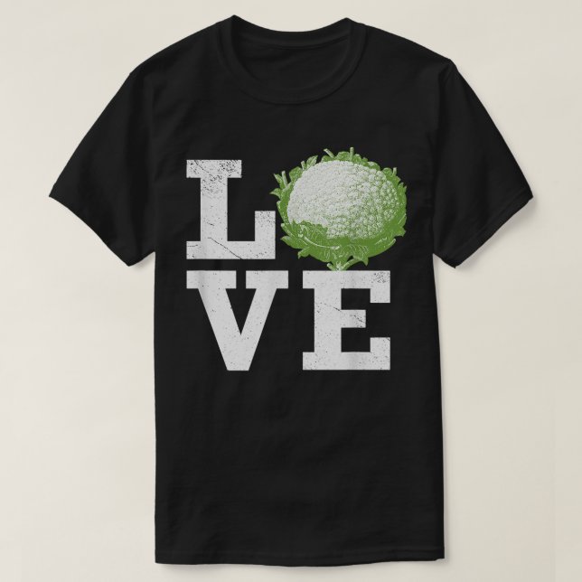Camiseta Vintage Cauliflower White Vegetable Lover (Diseño del anverso)