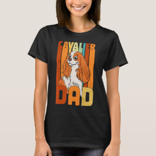 Camiseta Vintage Cavalier Dad Mejor Padre Cavalier