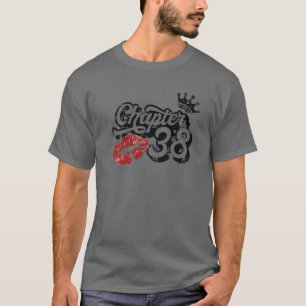 Camiseta Vintage Chapter 38 Classy Lips Happy Birthday 38 Y