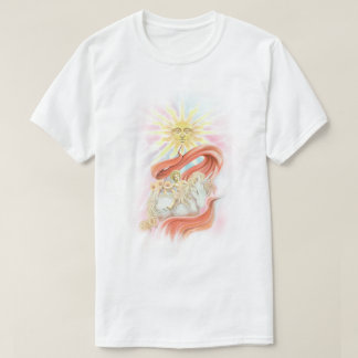 Camiseta Vintage Cherub & Unicorn Sun