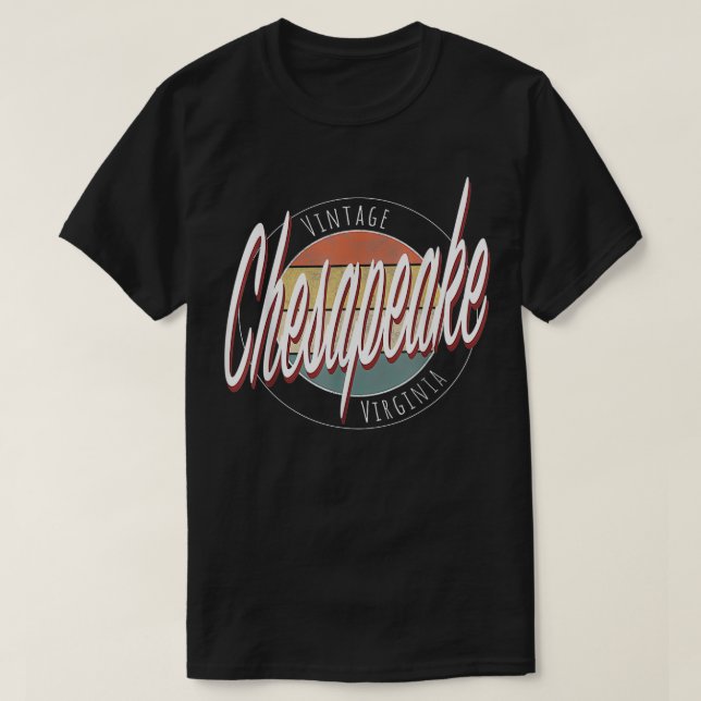 Camiseta Vintage Chesapeake Virginia  (Diseño del anverso)