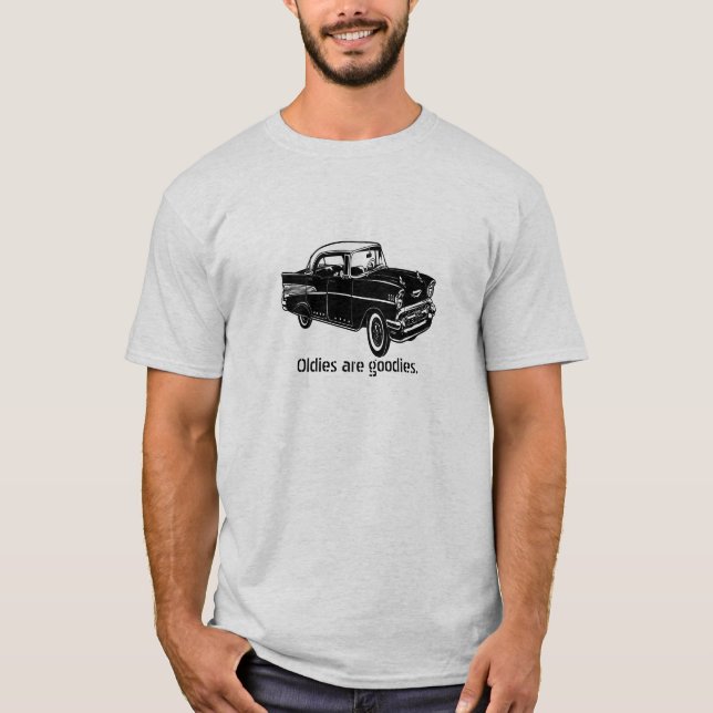 Camiseta Vintage Chevy 1957 con el texto adaptable (Anverso)