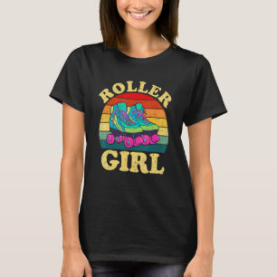 Camiseta Vintage Chica Rolling Skate Costume