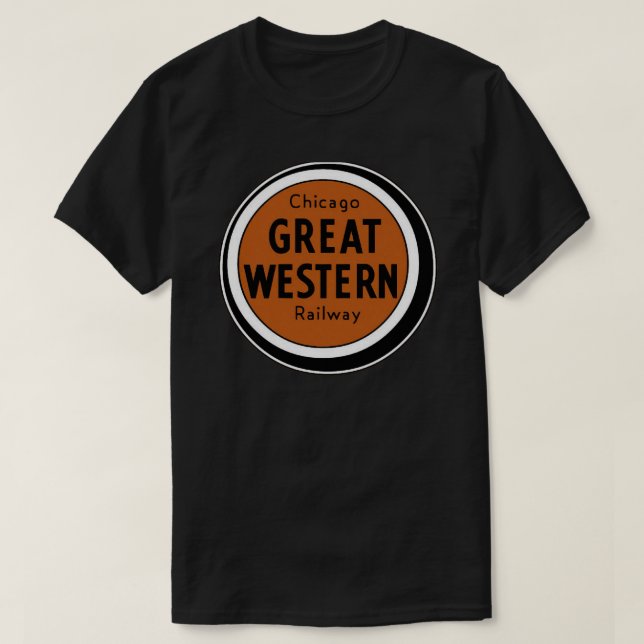 Camiseta Vintage Chicago Great Western Railway (Diseño del anverso)