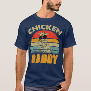 Camiseta Vintage Chicken Daddy Chicken Dad Father Farmer Re