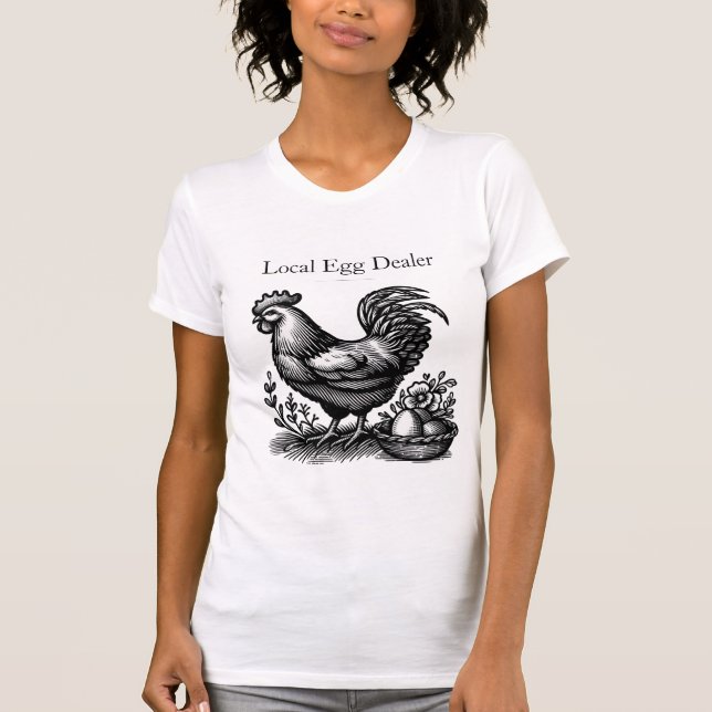 Camiseta Vintage Chicken Farm T-Shirt (Anverso)