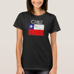 Camiseta Vintage Chile Prima de Orgullo de Bandera Chilena