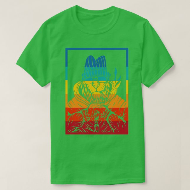 Camiseta Vintage Chill Lion (Diseño del anverso)