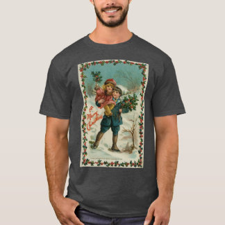 Camiseta Vintage Christmas Boy and Chica