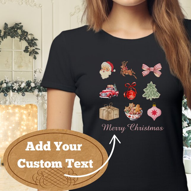 Camiseta Vintage Christmas Cheer (Subido por el creador)