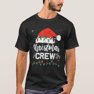 Camiseta Vintage Christmas Crew Lights Xmas Matching Family