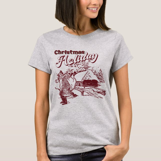 Camiseta Vintage Christmas Holiday  (Anverso)