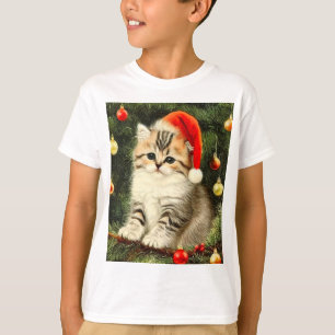 Camiseta Vintage Christmas Kitten