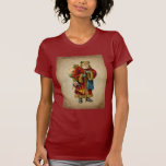 Camiseta Vintage Christmas Old World Santa Claus<br><div class="desc">Camiseta con un viejo Navidad vintage de Santa Claus. El clásico santa del viejo mundo, con su famoso abrigo rojo y llevando una bolsa llena de juguetes. Este Santa de la vieja usanza es delgado y tiene un bastón para caminar por la tierra regalando juguetes a todos los chicas y...</div>