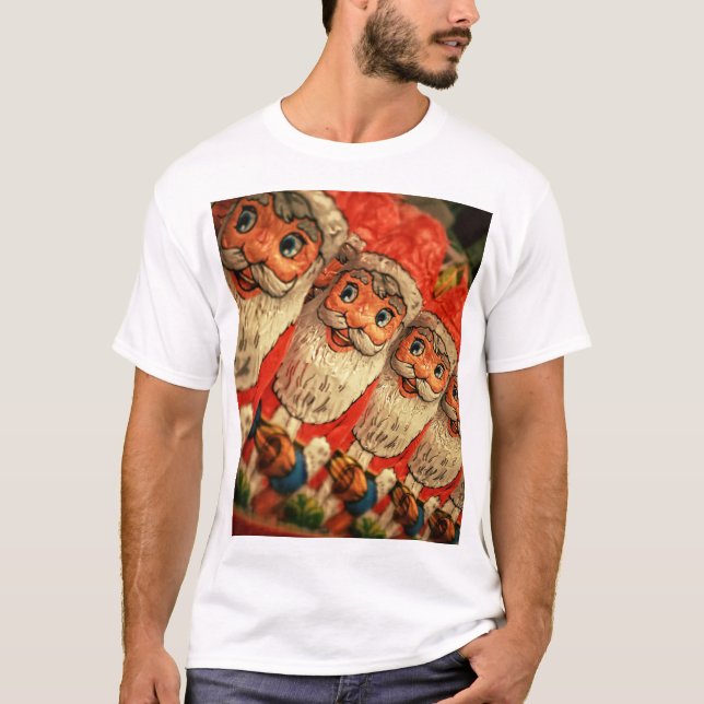 Camiseta Vintage Christmas Santa Paper Mache (Anverso)