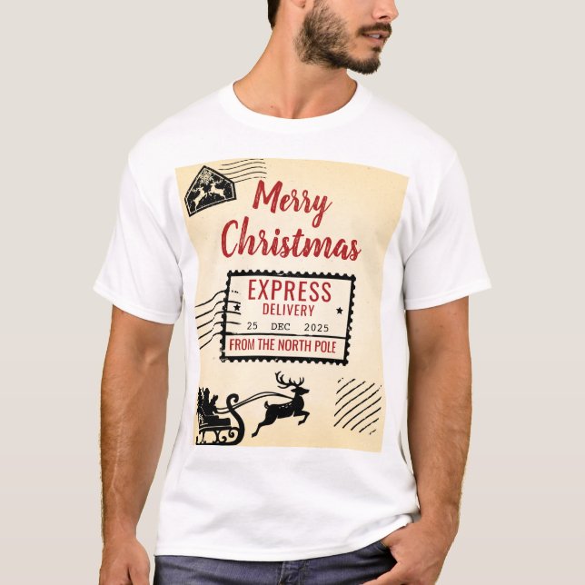 Camiseta Vintage Christmas Special Delivery (Anverso)
