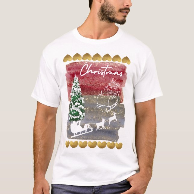 Camiseta Vintage Christmas trees  (Anverso)