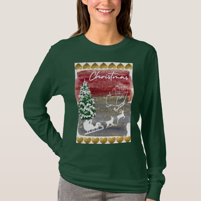 Camiseta Vintage Christmas trees  (Anverso)