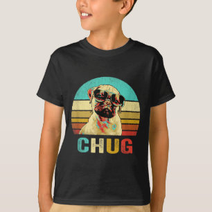 Camiseta Vintage Chug Perro Atardecer