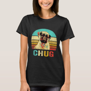 Camiseta Vintage Chug Perro Atardecer