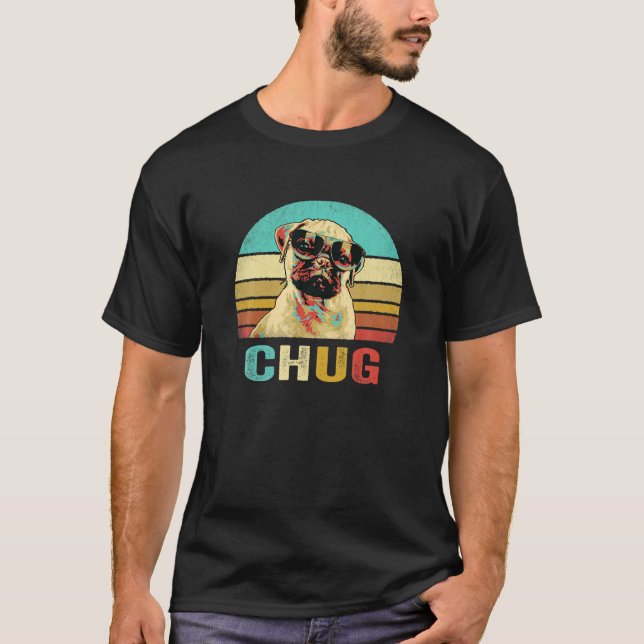 Camiseta Vintage Chug Shirt Dog Sunset (Anverso)