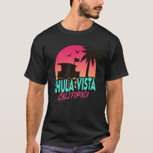 Camiseta Vintage Chula Vista California Beach Palm Trees Ca
