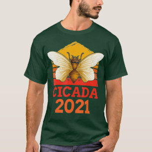 Camiseta Vintage Cicadas Brood X Este USA 2021 Insect