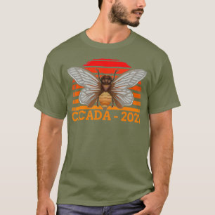 Camiseta Vintage Cicadas Brood X Este USA 2021 Insect