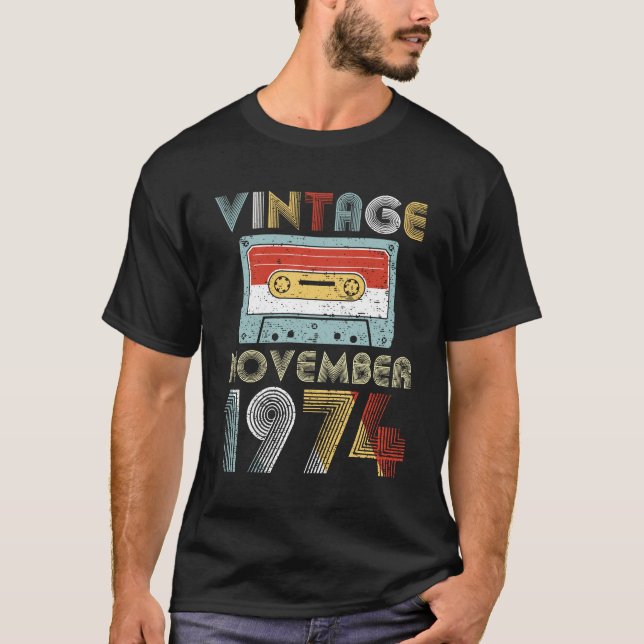 Camiseta Vintage cinta de casete del cumpleaños de (Anverso)