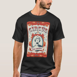 Camiseta Vintage Circus Staff Badge Cannonball Humano