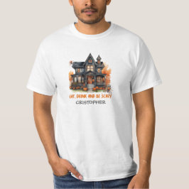 Camiseta Vintage clásica tradición Halloween casa embrujada