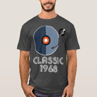 Camiseta Vintage Classic 1968 Vinyl Record Player Music Lov
