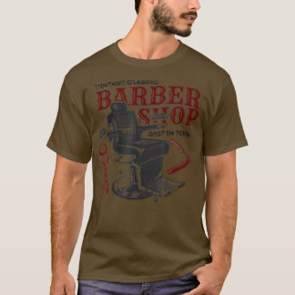 Camiseta Vintage Classic Barber Shop Funny Gift Ideber Barb
